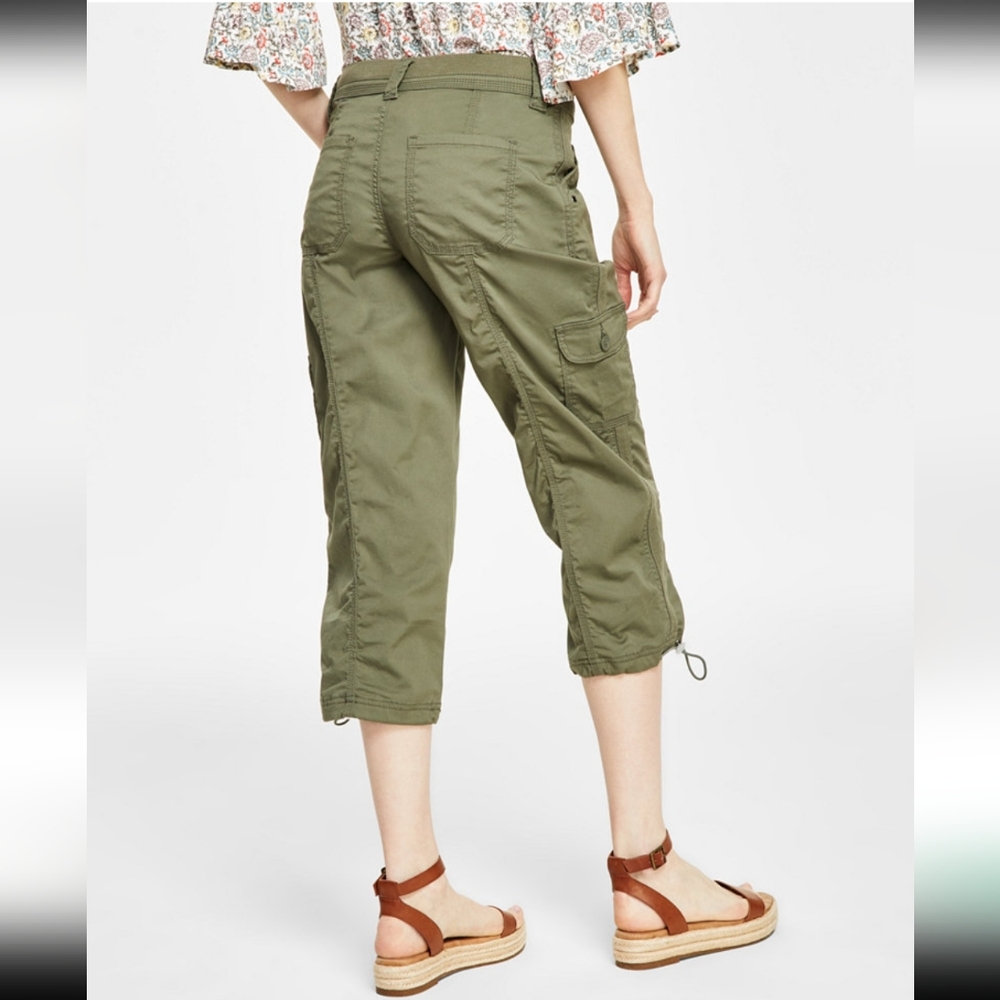 NWT Style & Co Green Women's Capris Pants Size 2 Petite - Picture 2 of 6